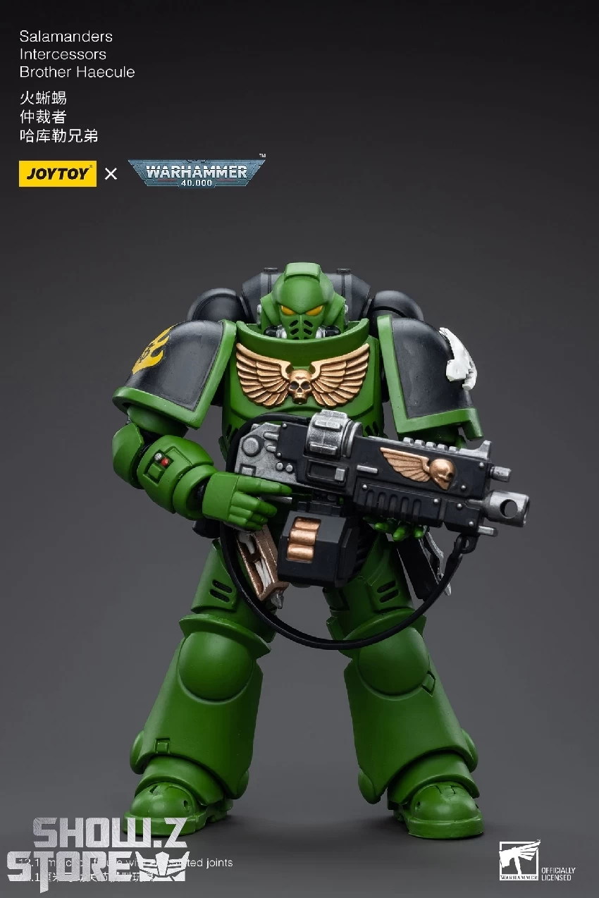 JoyToy Source 1/18 Warhammer 40K Salamanders Intercessors Brother Haecule 4 JoyToy Source 1/18 Warhammer 40K Salamanders Intercessors Brother Haecule - Image 2