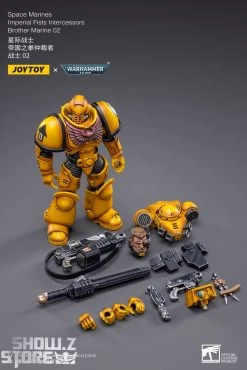 JoyToy Source 1/18 Warhammer 40K Imperial Fists Intercessors Brother Marine 02 -Show.Z Store 082257944e