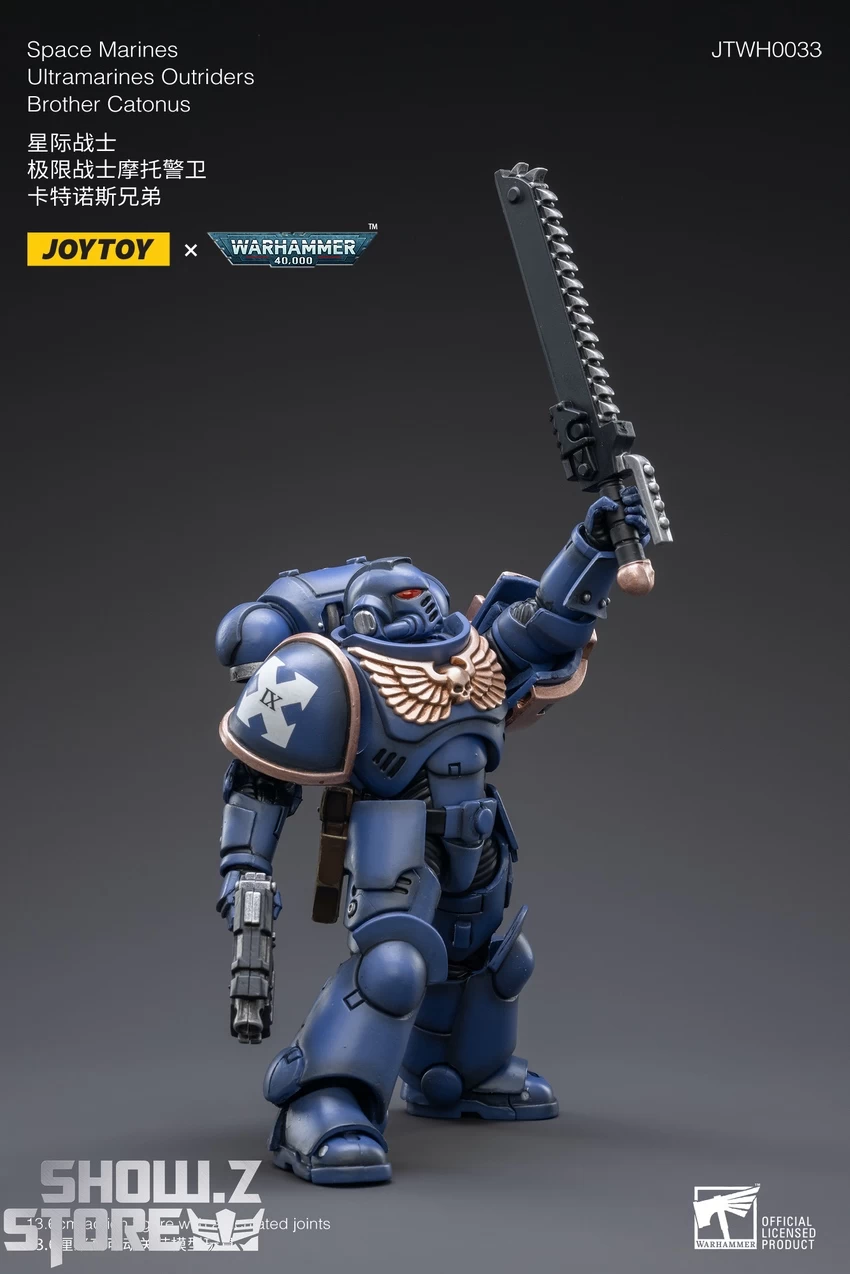JoyToy Source 1/18 Warhammer 40K Space Marines Ultramarines Outriders Brother Catonus 11 JoyToy Source 1/18 Warhammer 40K Space Marines Ultramarines Outriders Brother Catonus - Image 9