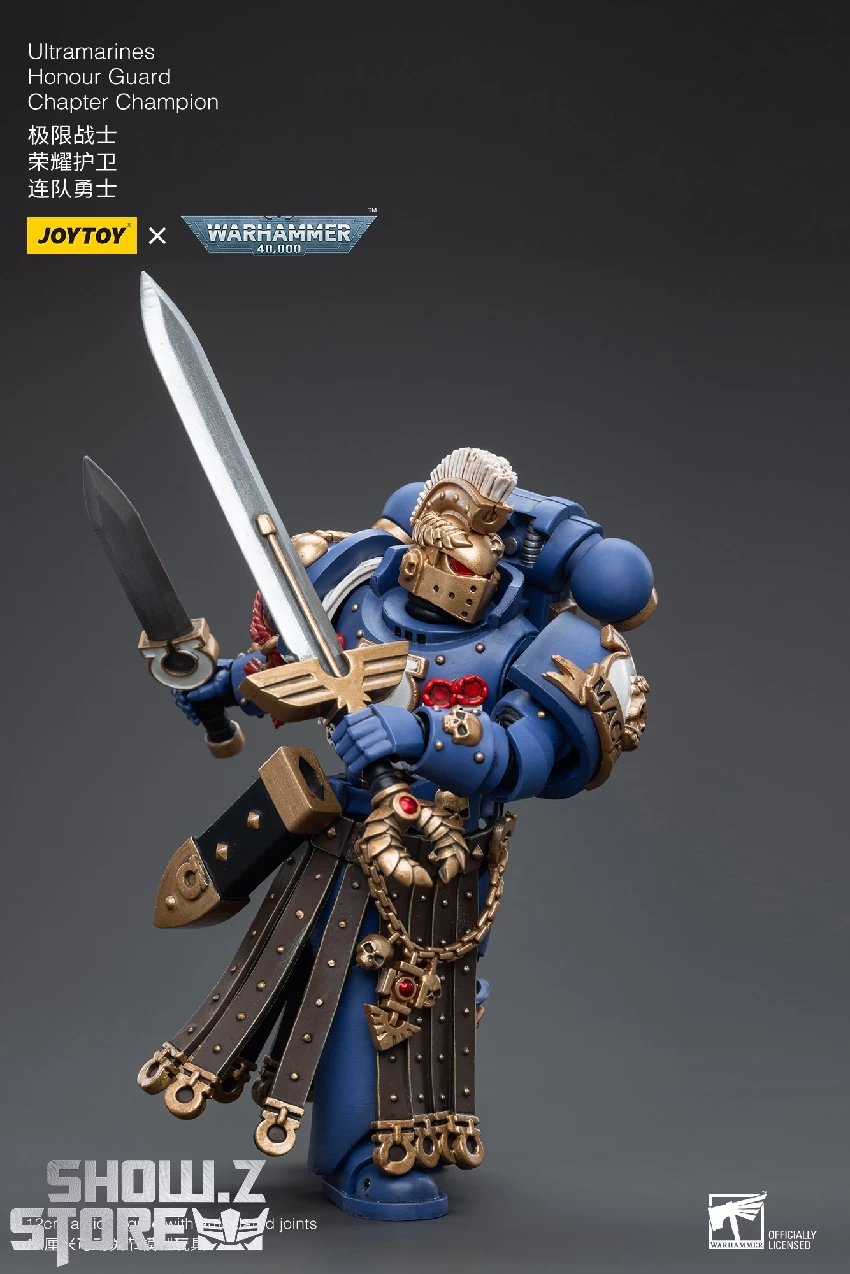 JoyToy Source 1/18 Warhammer 40K Ultramarines Honour Guard Chapter Champion 6 JoyToy Source 1/18 Warhammer 40K Ultramarines Honour Guard Chapter Champion - Image 4