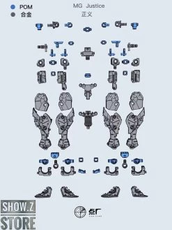 Point Factory Studio PFS02-2 Metal Parts For Bandai MG ZGMF-X09A Justice Gundam 12 Point Factory Studio PFS02-2 Metal Parts For Bandai MG ZGMF-X09A Justice Gundam -Show.Z Store 16d43673e0