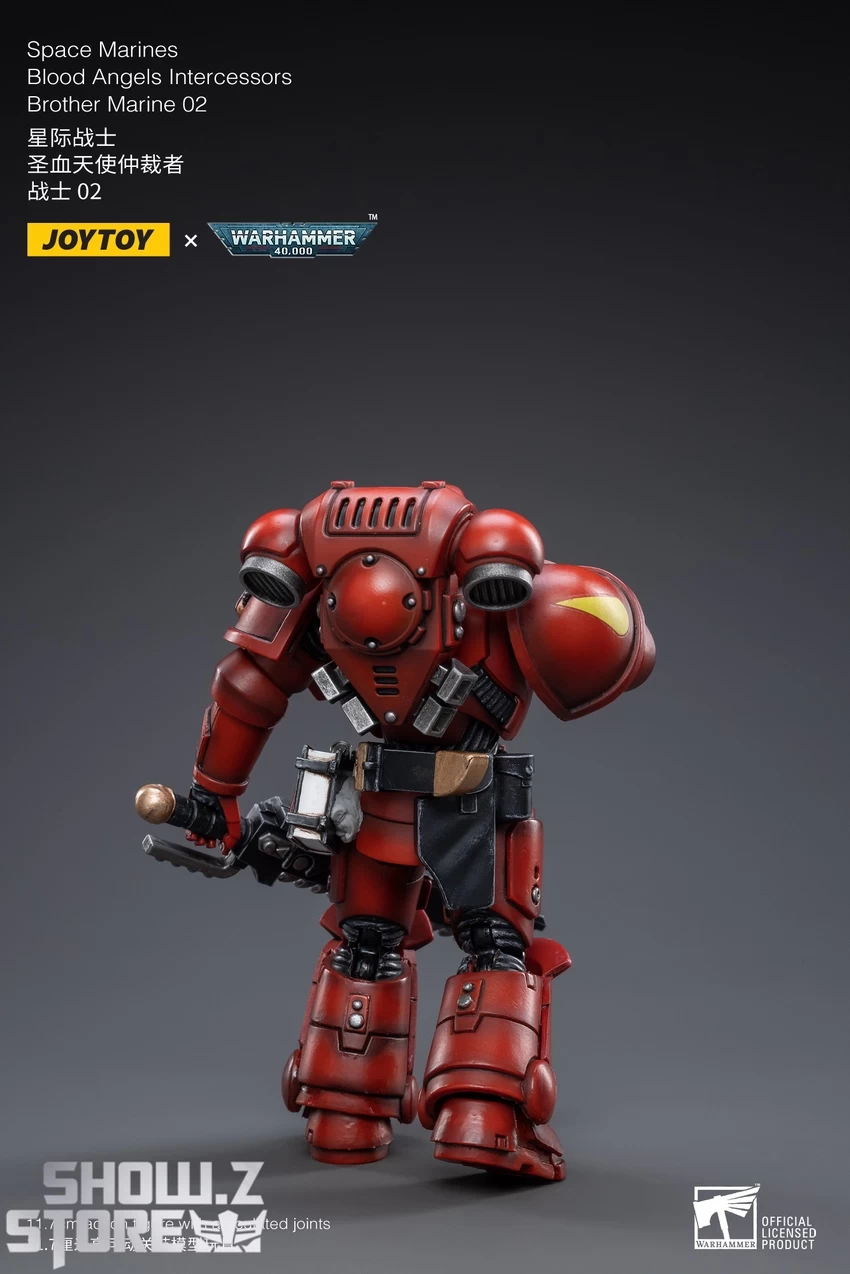 JoyToy Source 1/18 Warhammer 40K Blood Angels Intercessors Brother Marine 02 6 JoyToy Source 1/18 Warhammer 40K Blood Angels Intercessors Brother Marine 02 - Image 4