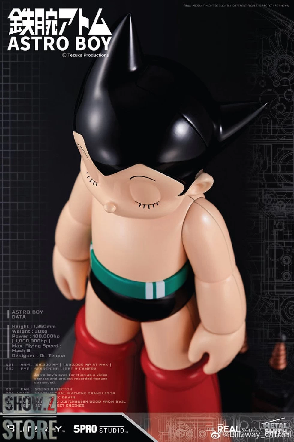 Blitzway BW-NS 50102 Astro Boy Anime Statue Normal Version 10 Blitzway BW-NS 50102 Astro Boy Anime Statue Normal Version - Image 8