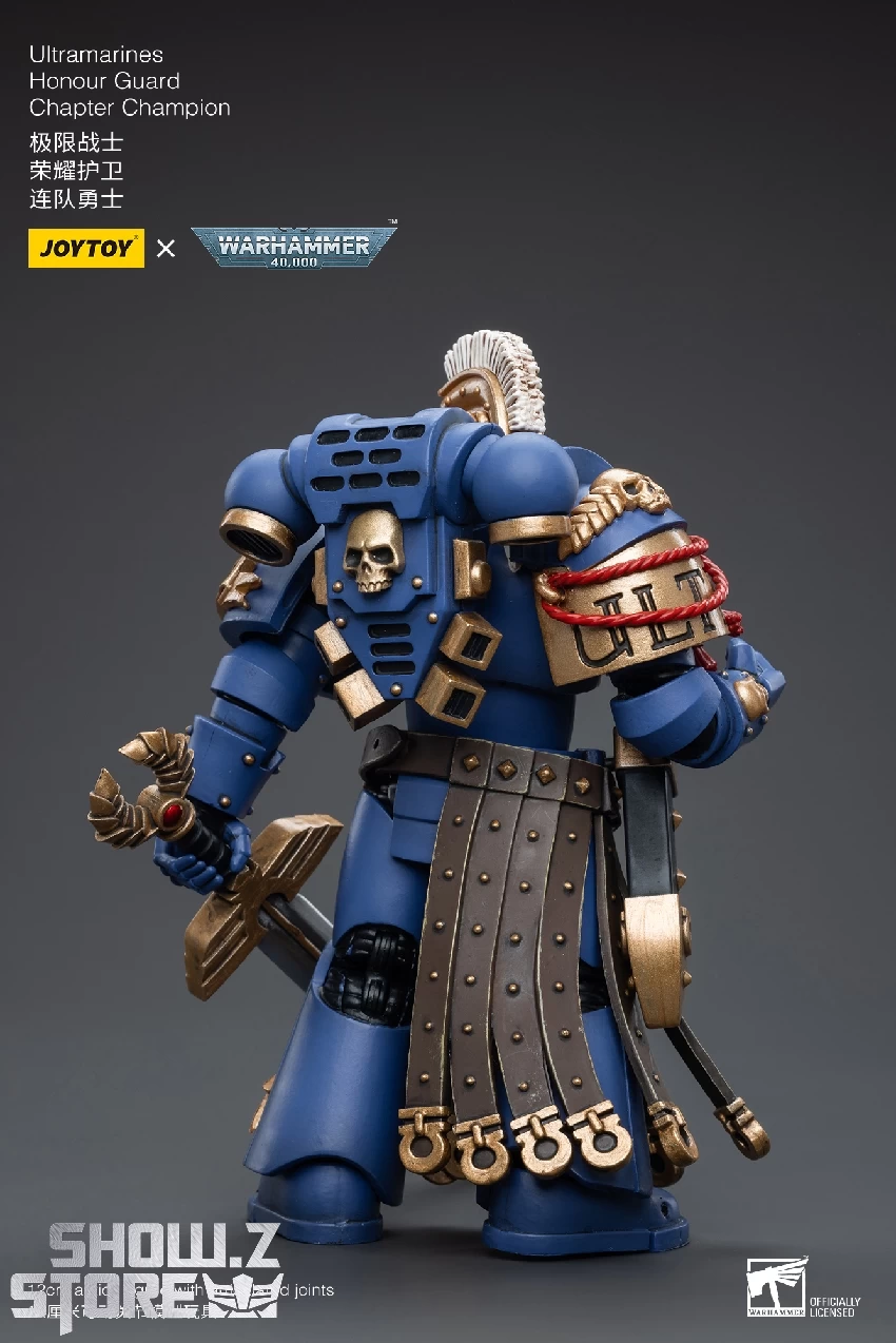 JoyToy Source 1/18 Warhammer 40K Ultramarines Honour Guard Chapter Champion 8 JoyToy Source 1/18 Warhammer 40K Ultramarines Honour Guard Chapter Champion - Image 6