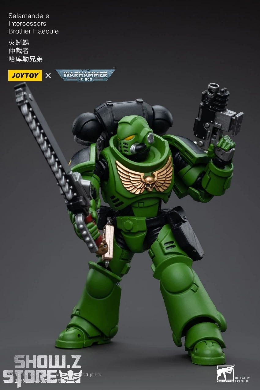 JoyToy Source 1/18 Warhammer 40K Salamanders Intercessors Brother Haecule 10 JoyToy Source 1/18 Warhammer 40K Salamanders Intercessors Brother Haecule - Image 8