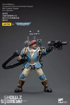 JoyToy Source 1/18 Warhammer 40K Astra Militarum Tempestus Scions Command Squad 55th Kappic Eagles Vox Operator -Show.Z Store 4ca9f0a198