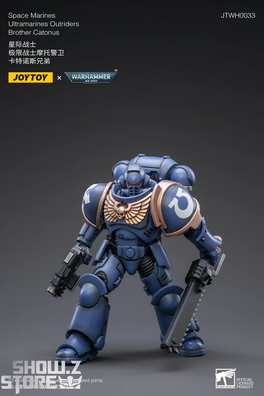 JoyToy Source 1/18 Warhammer 40K Space Marines Ultramarines Outriders Brother Catonus 5 JoyToy Source 1/18 Warhammer 40K Space Marines Ultramarines Outriders Brother Catonus - Image 3