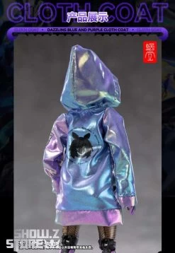 Snail Shell Dazzling Blue & Purple Cloth Coat For 1/10 & 1/12 Mecha Girl -Show.Z Store 5877711166