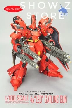 Zhile ZL MG 1/100 4X Sazabi MSN-04 Gatling Gun Add On Kit W/ LED 17 Zhile ZL MG 1/100 4X Sazabi MSN-04 Gatling Gun Add On Kit W/ LED -Show.Z Store 8185644d14