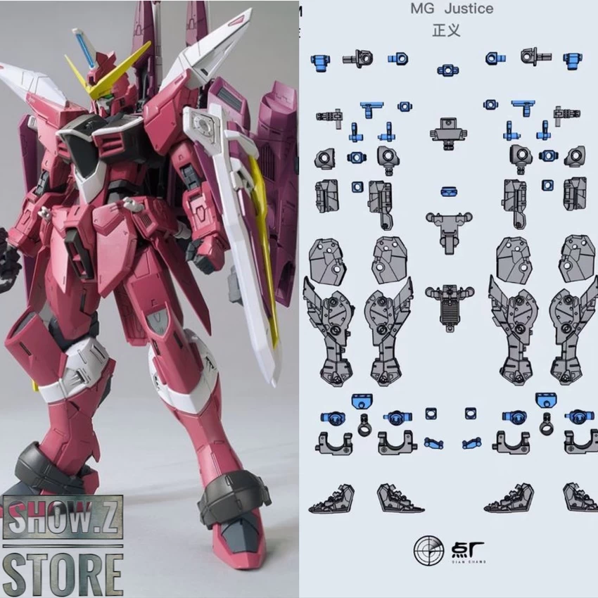 Point Factory Studio PFS02-2 Metal Parts For Bandai MG ZGMF-X09A Justice Gundam 6 Point Factory Studio PFS02-2 Metal Parts For Bandai MG ZGMF-X09A Justice Gundam - Image 4