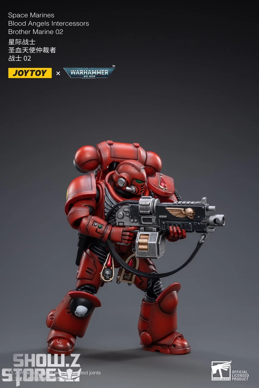 JoyToy Source 1/18 Warhammer 40K Blood Angels Intercessors Brother Marine 02 8 JoyToy Source 1/18 Warhammer 40K Blood Angels Intercessors Brother Marine 02 - Image 6