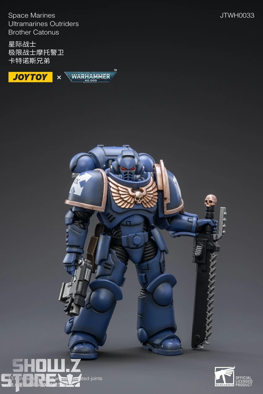 JoyToy Source 1/18 Warhammer 40K Space Marines Ultramarines Outriders Brother Catonus 8 JoyToy Source 1/18 Warhammer 40K Space Marines Ultramarines Outriders Brother Catonus - Image 6