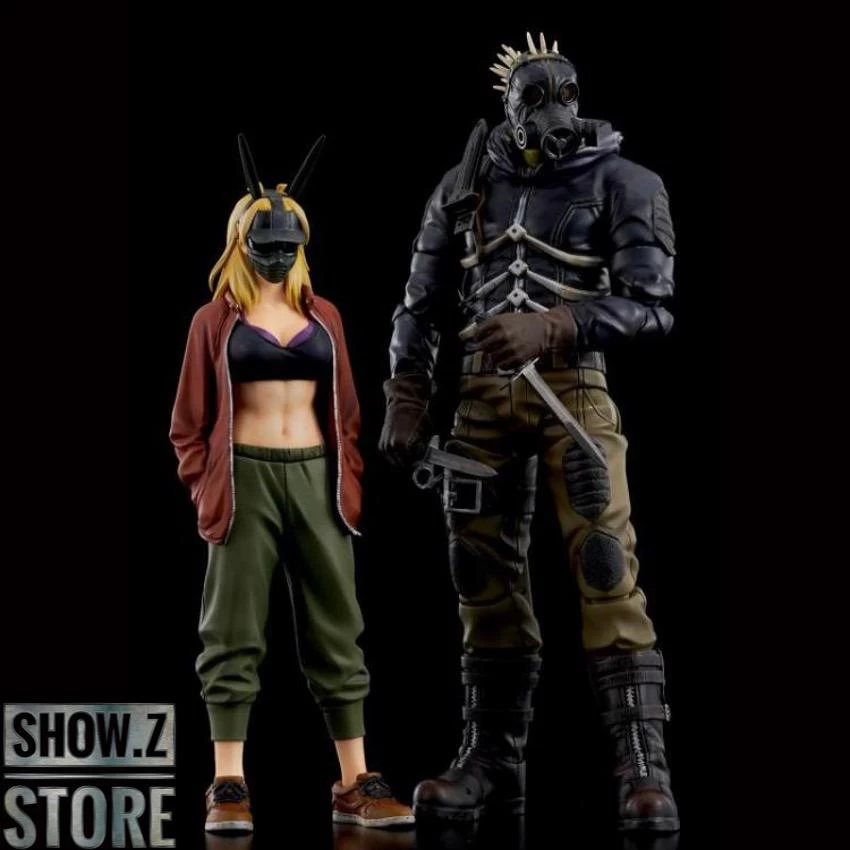 Sentinel Toys 1/12 Dorohedoro Caiman And Nikaido Set Of 2 3 Sentinel Toys 1/12 Dorohedoro Caiman And Nikaido Set Of 2